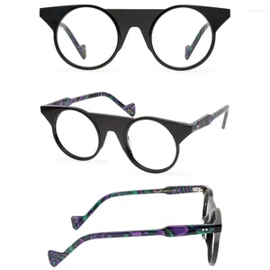 Солнцезащитные очки рамки Belight Optical Fancy Design красочный ацетатный круглый