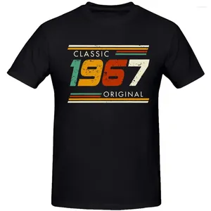 Erkek Tişörtleri Klasik 1967 Orijinal Vintage 57. Doğum Günü Hediyeleri 57 Yıl Yaz Noel Partisi Pamuk Retro Hediye Fikir T-Shirt