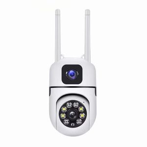 En kaliteli çift lens gözetim ampul kamera 1080p 200w ptz ip kamera cctv moniton izleme video kameralar gece görüş kapalı açık ağ güvenlik kameraları