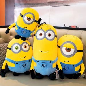 30-45cm sevimli minion film karakterleri sarı peluş oyuncaklar bob stuart in kot yumuşak bebek oyuncaklar hobiler Noel doğum günü hediyesi