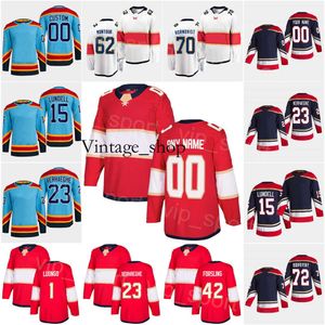 Vin Reverse Retro Hockey 70 Patric Hornqvist Jerseys 15 Anton Lundell 23 Carter Verhaeghe Gustav Forsling Брэндон Монтур Сергей Бобровский