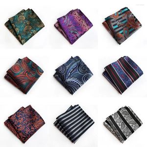 BOW TIES MEN MEN RETRO PAISLEY HONDERCHIEN FESTA FLORAL Jacquard Pocket Square Hanky