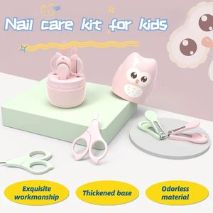 Born Baby Nail Makas Bakım Aracı Çocuk Güvenli Portatif Clipper Düzeltici Tweeze Kutu Çocuk Manikür Kiti 240514