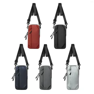 Bilek destek telefon kol bandı çanta tutucu torbası pu deri kadın erkek spor kolu