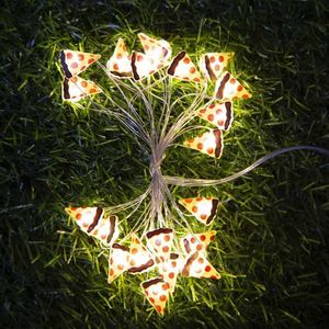 LED Strings 2M20LED Yıldız Flamingos Pizza Bakır Tel Işıklar Dize Buket Kekler Dekor Hediyeleri Kız arkadaşlar için peri çelenk doğum günü partisi yq240401