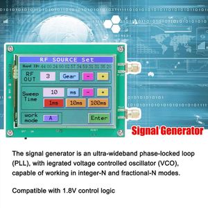 Украшение вечеринки MAX2870 23,5-6000 МГц Генератор сигналов 0,5 PPM Малошумящий источник Сенсорный экран Программное обеспечение для управления ПК PLL VCO