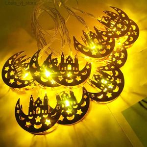 LED dizeler pille çalışan dize ışık zarif Ramazan Eid Işıkları Festival Partisi Dekor Pille Powered Led Peri YQ240401