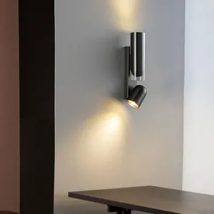 Duvar lambası Gül Altın Siyah Led Modern Paslanmaz Çelik Ayarlanabilir Açılı Oturma Odası Başucu Merdiven Acces Koridor Çatı katı spot ışığı