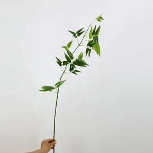 Декоративные цветы 115 см искусственные листья бамбука цветочная композиция весеннее растение украшение для дома и офиса