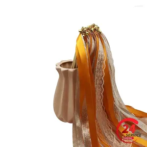 Parti Dekorasyon Dantel Şerit Düğün Dekorasyon Değirmenleri Altın Çan Peri Çubuğu Twirling Flamalar Prop ile