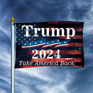 3x5FT Bandiera Donald Trump 2024 Salva l'America Ancora Elezioni presidenziali Rendere l'America Grande Ancora Bandiere 90x150 cm