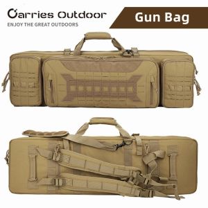 Çantalar 93cm taktik av tabanca çantası sert kabuk paintball askeri atış silahı kasa tüfek çantası için uzun sırt çantası
