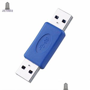 Bilgisayar Kabloları Konektörleri USB 3.0 A Tip A Erkek-M-M Kuplör Adaptör Cinsiyet Değiştirici Konnektörü Pro Yeni Bırak Dağıtım Bilgisayarları Ağ Ottru