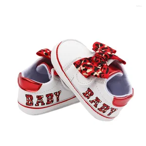 First Walkers Baby Girl Sneaker Lettere a filo non slip lettere leopardo scarpe da passeggio casual per casual quotidianamente