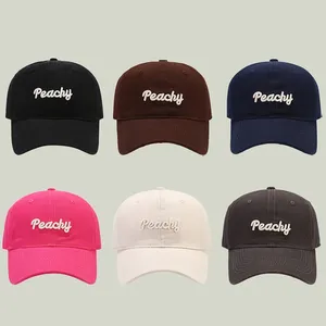 Top Caps Nakışları Kadınlar İçin Ayarlanabilir Beyzbol Erkekler Mektup Snapback Cap Dış Mekan Rahat Renk Güneş Koruyucu Şapka