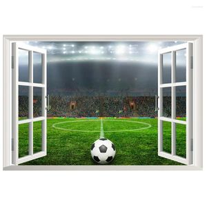 Обои футбольные стадион наклейки на стены наклейка футбольные шарики декор наклейка декоративные картины плакат ПВХ для мужчин подарок