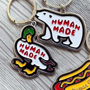 Anahtarlıklar Landards 2024 Yeni Japonya Keychain Aşk Erkek ve Kadınlar 1 1 En Kaliteli Ördek Kutup Ayısı Sosisli Dog Metal Keychain Anime Araba KEYCHAIN ​​Y2K J240330