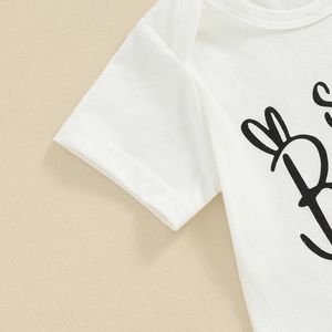 Giyim Setleri Bebek Kız Paskalya Kıyafet Doğdu Romper Şort Set Sevimli Bebek Tişört Kuyruk Takım Toddler Yaz Giysileri
