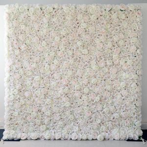 Dekoratif Çiçekler YL 8ft X Özel Kumaş Çiçek Duvarı Düğün Sahte İpek Gül Panel Arka Plan Mobilya Dekorasyon Zemin