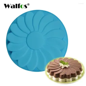 Pişirme Kalıpları Walfos Tek Çiçek Silikon Kek Kalıp Diy Pan Güneş Jöle Kalıp FDA Kalite Dekorasyon Araçları