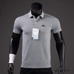 Erkek Polos Yaz Golf Gömlek Erkekler Sıradan Polo Gömlek Kısa Kollu Yaz Nefes Alabilir Hızlı Kuru J Linderg Golf Wear Spor Tişört 555