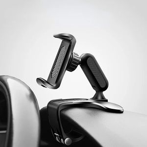 Supporto per telefono per auto per cruscotto Supporto per auto portatile Supporto per GPS Supporto per smartphone con clip automatica