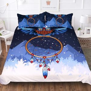 Conjuntos de cama Boho Duvet Cover Set Bed Linens Starry Dream Catcher Grosso Quente Colcha Consolador Capas para Adultos Crianças