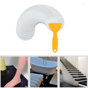 Banyo paspasları 6pcs kayma etiketleri küvet olmayan duş anti -sticker banyo yapıştırıcı küvet basamakları çıkartma zemin bant diskler şeritler skid