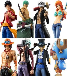 MegaHouse Variable Action Heroes One Piece Rufy Ace Zoro Sabo Law Nami Dracule Mihawk Action PVC Figure da collezione Model Toy T208902912