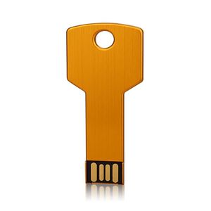 USB Flash Drives Jboxing Gold Metal Key 32GB 20 Pen Drive Thumb Armazenamento suficiente Memory Stick para PC Laptop Book Drop Delivery Computadores Otlmg