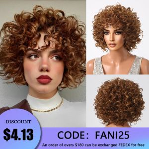 Peruklar HAIRCUBE KISA SARLIK KÜRESEL ZENCE DİĞER BİRLİK AFRO Japon Yüksek Kişilik Fiber Peruk Kadınlar İçin Siyah Kadın Peruklar Bangs Cosplay Peruk