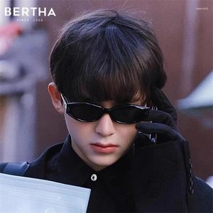 Güneş gözlükleri Bertha Cat Eye Kadınların Gelişmiş Şeker Renk Çerçevesi Güneş Koruyucu UV400 Erkekler Moda Gözlükleri