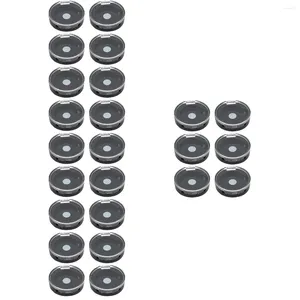 Depolama Şişeleri 26mm Yedek Göz Farı Kutusu 6pcs Örnek Kavanoz Dispenser Mıknatıs Boş Beyaz Palet Tek