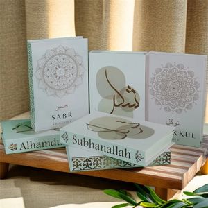 İslam Cami Müslüman Kutsal Yazılar Lüks Dekorasyon Sahte Kitap Depolama Kutusu Oturma Odası Dekoratif Kitaplar El Kahve Dolabı 240402
