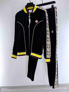 Erkek Trailsits Sıcak satış yeni tasarımcı erkek güzel eşofmanlar - ABD boyutunda terlemeli - erkek eğitimi jogging ter pist takım elbise 240314