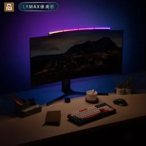 Управление Youpin LYMAX Компьютерный монитор Настольная лампа Настольная лампа с изогнутым экраном с затемнением EyeCare Звукочувствительная музыка Подвесной игровой светильник