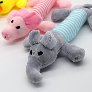 Commercio all'ingrosso del giocattolo dell'animale domestico del giocattolo vocale dell'animale domestico del maiale a strisce BB del giocattolo della peluche dell'animale domestico dell'elefante a strisce