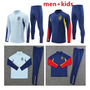 2023 İspanyol Spor Giyim Futbol Pedri Ferran Morata A.iniesta Pedri Espana Camiseta 23 24 Eğitim Takım Sergio Erkekler Çocuklar Trailsuit Ceket Survetement