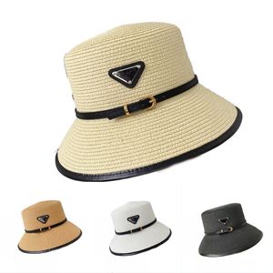 Mektuplar Straw Buck Hats Tasarımcı Lüks Erkekler Caps Nakış Sokağı Popüler Balıkçılar Gorra Şarap Hindistan cevizi Fiberleri Plaj Şapka Casquette Homme PJ088 F23