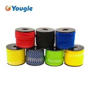 Paracord Yougle 5 Strand 350lb Paracord Parachute Kordosu Köğirlü Halat Mil Spec Tırmanma Kampı Örme Bilezik 164ft 7 Renk