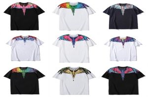 2020 Top Qaulity Mb Kanat Baskı Tişörtleri Erkek Kadın Burlon Yaz Günlük Sokak Tshirt Kapalı Tasarımcı Beyaz Siyah Tişört 6042839