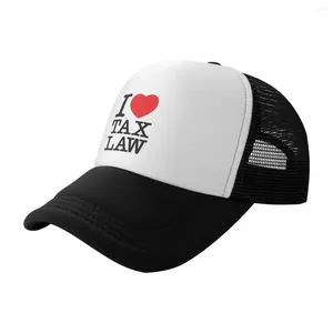 Cappellini da baseball I Love Tax Law Berretto da baseball Alpinismo Hip Hop Hood Borsa da spiaggia per uomo e donna