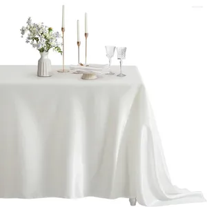 Скатерть 5 шт., атласная ткань, скатерть El Banquet, декор для свадебной вечеринки, белый прямоугольник, минималистичный бытовой гладкий чехол