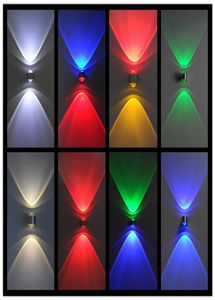 2W Modern LED Duvar Lambası Yüksek Parlaklık Kristal Dışbükey Lense Yüksek Parlaklık Alüminyum Aydınlatma Armatürü Kapalı Spot Zemin L7808834