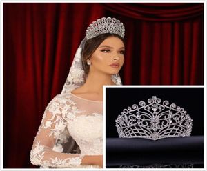 İndirim Lüks Rhinestone Gelin Taçları Tiaras Kafa Bandı Düğün Takımları Doğum Günü Prensesi Prenses Taç Saç Decors Jewels Brid9660718