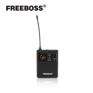 Микрофоны Поясной передатчик FREEBOSS для FB-U38 FB-U200 ИК-гарнитура Петличный микрофон Беспроводной регулируемый беспроводной UHF-микрофон BP-YQ-U38