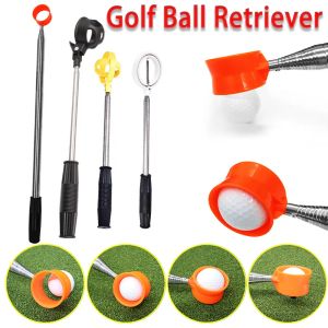 AIDS 9ft/12ft Golf Ball Retriever 8 Sections Ayarlanabilir Golf Topu Seçici Teleskopik Extandable Golf Eğitim AIDS Golf Pick Up Grabber