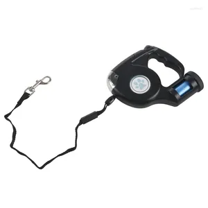 Coleiras de cachorro 4.5m LED extensível chumbo retrátil pet trela pequena coleira com saco de lixo navio da gota