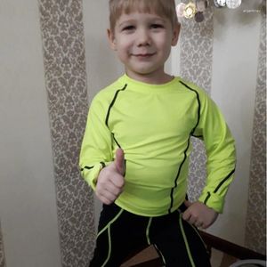 Erkekler Termal iç çamaşırı çocuk sıkıştırma uzun Johns Set Boy Sportswear Kış Eğitimi Çocuk Spor Takımları Çocuk Rashgard Kiti