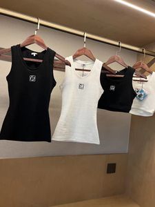 Kadın Örgü Tank Top Tasarımcı Nakış Yeleği Kolsuz Nefes Alabilir Kükrezçi Kadın Spor Topları